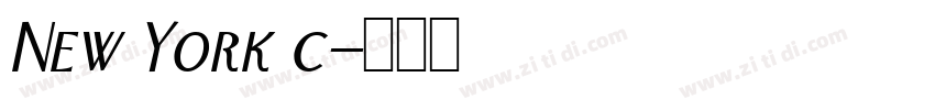 New York c字体转换